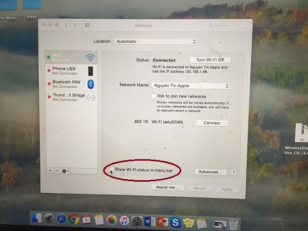 Hướng dẫn cài đặt wifi mac os x