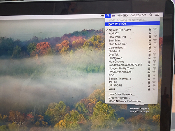 Hướng dẫn cài đặt wifi mac os x